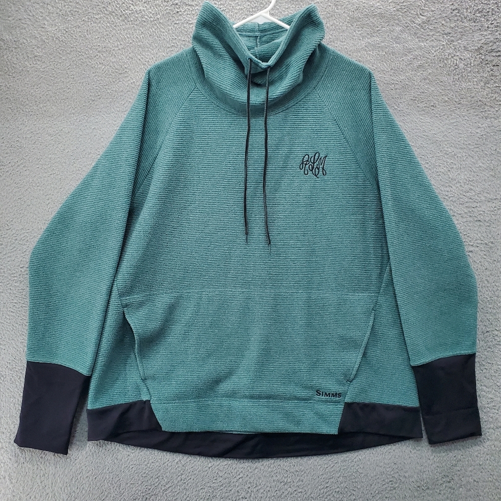 Simms Rivershed Sweater Womens Size XXL Fleece Blue